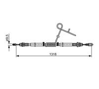 Cavo di trazione, freno di stazionamento BOSCH 1 987 482 559