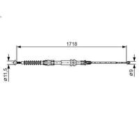 Cavo di trazione, freno di stazionamento per CADDY III MPV / Space wagon 2 2004-