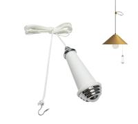 Cavo di trazione: interruttore di controllo della luce da 8 cm, cavo per ventilatore da soffitto, catena di prolunga di ricambio. Il materiale metallico PP garantisce una piacevole sensazione al