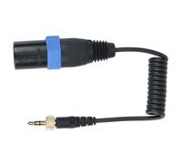 Cavo di uscita per microfono XLR maschio da 3,5 mm a 3,5 mm con blocco di tipo a bloccaggio per ricevitori wireless.