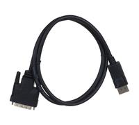 Cavo di visualizzazione verso DVI 1m - GEMBIRD - CC-DPM-DVIM-1M - Prottetto - Stampato - Nero