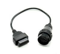 Cavo diagnostico da 38 pin a obd2 per strumenti Benz, nero | 38 pin a 16 pin, plastica ABS, design durevole, colore nero, facile da usare