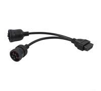Cavo diagnostico per camion diesel da 6 pin e 9 pin a OBDII femmina a 16 pin, compatibile con WestStar Cat