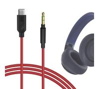 Cavo digitale audio USB-C Geekria compatibile con Beats Solo 4, Skullcandy Crusher ANC 2, JBL Tune 780NC/680NC, Live 780NC/770NC, cavo audio USB-C di ricambio (5,6 ft / 1,7 m)
