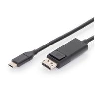 Digitus Ak-300333-020-s 1.8 M Usb-c To Displayport Adapter Nero
