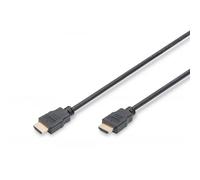 Cavo digitus hdmi to hdmi, m/m, 2mt, ethernet, doppia schermatura, nero, ak330114020s