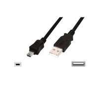 CAVO DIGITUS USB 2.0 A TO USB MINI B, M-M, 1,8MT, NERO, AK-300108-018-S
