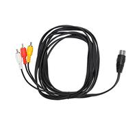 Cavo DIN 8 Pin a 3 Spinotto, Adattatore Maschio per Apparecchi Stereo | Guaina in PVC Pieghevole Flessibile Plug and Play Strumenti Musicali Apparecchi Stereo Connettore Maschio