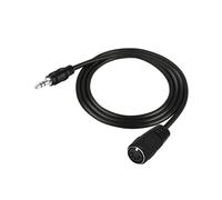 Cavo DIN A 3,5 mm 50 cm 5 Pin DIN Femmina A 3,5 mm Maschio Adattatore Jack Stereo per Cuffie AUX per Smartphone Cavo di Ingresso 0,5 M