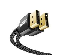 Cavo DisplayPort 1.4 240Hz Stouchi 2M/6.6FT DP1.4 supporto 8K@60Hz 4K@60Hz/144Hz/120Hz 5K@60Hz/120Hz 2K@165Hz/240Hz FreeSync G-Sync 32.4Gbit/s HDR10 Display Port per gaming Monitor nero