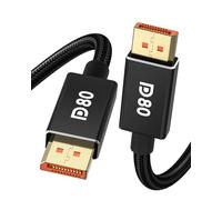 Cavo DisplayPort 80 Gbps 2.1 2 m [certificato VESA], 16 K DP80 [16 K@60 Hz, 8 K @240 Hz, 4 K @540 Hz] DP 2.1 cavo UHBR20, HDR, HDCP2.3, DSC 1.2a, FreeSync G-Sync per Gaming Monitor 5090 790XTX Mappa