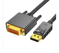 Cavo DisplayPort a DVI, adattatore DisplayPort DVI 3 metri, Full HD 1080P, convertitore DP maschio a maschio con connettori placcati oro, cavo video ad alta definizione compatibile con monitor PC