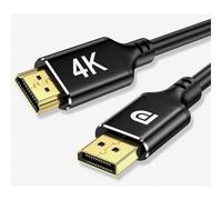 Cavo DisplayPort a HDMI 4K, 2 m direzionale, da computer DisplayPort a monitor HDMI, da DP 1.2 a HDMI 1.4, compatibile con desktop HP ThinkPad AMD NV