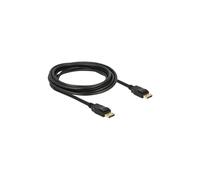Cavo DisplayPort - DELOCK - 3 m - Nero - Trasferimento video e audio - Bloccato