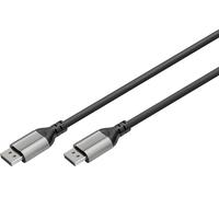 DIGITUS 8K @ 60Hz; Displayport to Displayport connection cable; DP 1.4 aluminium