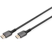 DIGITUS Premium Displayport 1.4 Cable 8K/60Hz, 2 m Aluminium Housing, Gold Plate