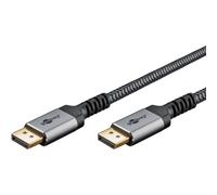 goobay 65268 DisplayPort 1.2 a HDMI 2.0 / Risoluzioni fino a 4K @ 50/60 Hz/Velocità di trasferimento dati di 18 Gbit/s/Il cavo è direzionale/Grigio / 1 m