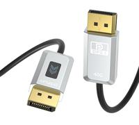 Cavo DisplayPort in fibra ottica 2.1, cavo DP 2.1 [16K a 30Hz, 8K a 240Hz, 4K a 240Hz], cavo DisplayPort da 40 Gbps, supporto HDR/HDCP/DSC 1.2a, FreeSync G-Sync per monitor da gioco 4090 7900XTX,