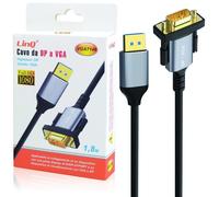 Cavo DisplayPort Maschio VGA Maschio 1080p 1.8m Adattatore Connessione Monitor