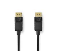NEDIS Cavo DisplayPort | spina DisplayPort | 8K@60Hz | nichelato | 2.00 m | rotondo | PVC | nero | sacchetto di plastica