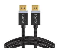Cavo DisplayPort Savio CL-176 3m 8K 60Hz HDR Treccia Cotone