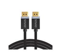 Cavo DisplayPort Savio CL-176 3m 8K 60Hz HDR Treccia Cotone