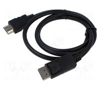 Cavo DisplayPort spina,HDMI spina 28AWG 1m nero PVC