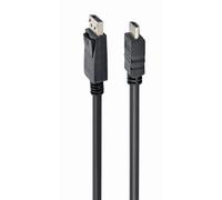Gembird Adattatore video CC-dp-hdmi-10m DisplayPort a HDMI 10 m Nero Maschio destro