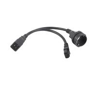 Cavo divisore di alimentazione IEC320 C13 a C20, lunghezza 0,32 m, in PVC ritardante di fiamma