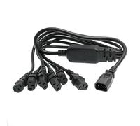 Cavo divisore di alimentazione PC PC PDU HangTon UPS da C14 a 6 x C13 10A Cavo prolunga 250 V 60 cm