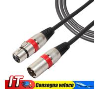 Cavo DJ da 10 pezzi da 5,9 piedi Cavi DMX a 3 pin durevoli per mixer amplificato
