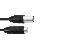 Cavo DMX PSSO 3-pin 15m, Protetto IP65, Nero - Ideale per Uso Esterno