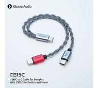 Cavo Dongle USB-C IBasso CB19C con Cavo di Alimentazione Separato, Supporto TYPE C TO C per Decoder DAC Cayin HIBY FIIO TANCHJIM MOONDROP