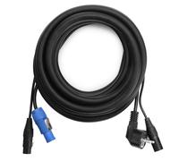 Cavo Doppio Ibrido Alimentazione DMX 3 Pin DMX Speakon Luci Effetti DJ PA 5m