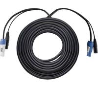 Cavo Doppio Ibrido DJ PA Monitor Live Studio Speakon Cavi Powerplug XLR 20m