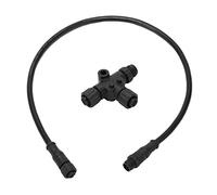 Cavo Dorsale, ABS per Cavo Backbone Drop NMEA 2000 con Connettore a T 5 Pin IP67 Impermeabile M12 0,5 M per Le Reti