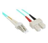 Cavo duplex in fibra ottica - LC-SC - 50-125 - OM3 - 2 m NEW