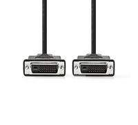 NEDIS Cavo DVI | DVI-D 24 + 1 Pin Maschio | DVI-D 24 + 1 Pin Maschio | 2560x1600 | Placcato Nickel | PVC | Nero | Polybag 10.0 m 10.0 m