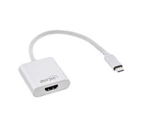 InLine® convertitore USB Display, spina USB tipo C a presa HDMI (DP Alt Mode), 4K2K, argento, 0.2m