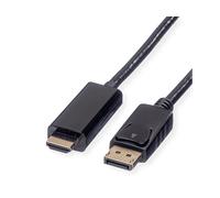 Rotronic 'ROLINE 11.04.5788 Display Port Cavo, DP UHDTV, Maschio/Maschio, 5 m Nero