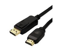 Value 11.99.5785 cavo e adattatore video 1 m DisplayPort Nero (VALUE DisplayPort Cable DP-UHDTV. M/M. Black. 1.0m) NEW