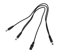 Cavo Effetti Chitarra Elettrica 1 a 3 Nero Connettori Diritti Od05 | Splitter per Tre Pedali, per Impianto Effetti Chitarra, Plastico e Rame