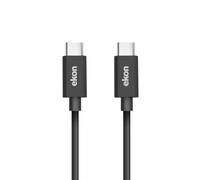 Cavo Ekon USB-C 2.0, cavo di ricarica e trasferimento dati, 60W, protezione antipiega, 1,5 metri, nero