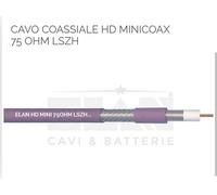 Cavo Elan Minicoax 75 Ohm HD LSZH Diametro 4,80 Viola Matassa Da 100 Mt