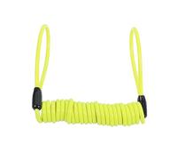 Cavo Elastico a Spirale per Promemoria Blocco Disco Antifurto con Maniglia, Giallo