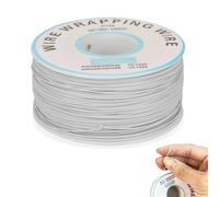 Cavo elettrico, 1 rotolo di filo di rame avvolto a filo singolo 30AWG, Filo e cavo in rame stagnato,Avvolgere il filo per collegare il kit elettronico, resistente alle alte temperature fino a 80 ℃