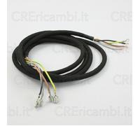 Cavo Elettrico 4 Poli + Faston 190 cm Ferro Stiro Sistema Stirante Universale