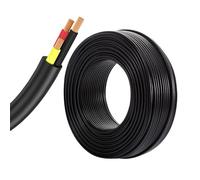 Cavo elettrico a 3 conduttori calibro 24, 30 piedi, filo di rame privo di ossigeno UL 2464, filo intrecciato in PVC for illuminazione di lampade, automotive, strisce LED(60ft,24AWG)