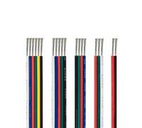 Cavo elettrico a LED, 2/3/4/5/6 pin, 100 m, per RGB RGBW RGBWW SMD WS2812B, striscia LED JST maschio (4PIN 22AWG 100M)