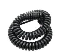 Cavo elettrico a spirale a molla a 2 nuclei | Cavo nero for elettronica automobilistica di diverse dimensioni(Line length 7.5 meter 2 core 17AWG)